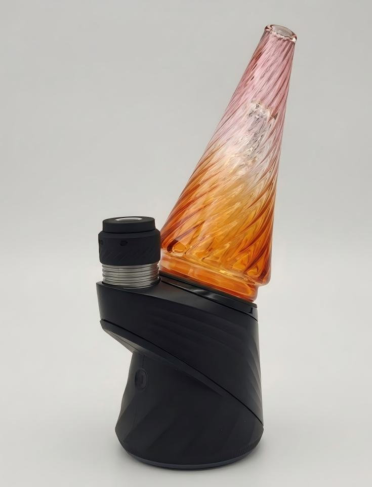 Helix Cone — Spiral Fluted Glass for Puffco