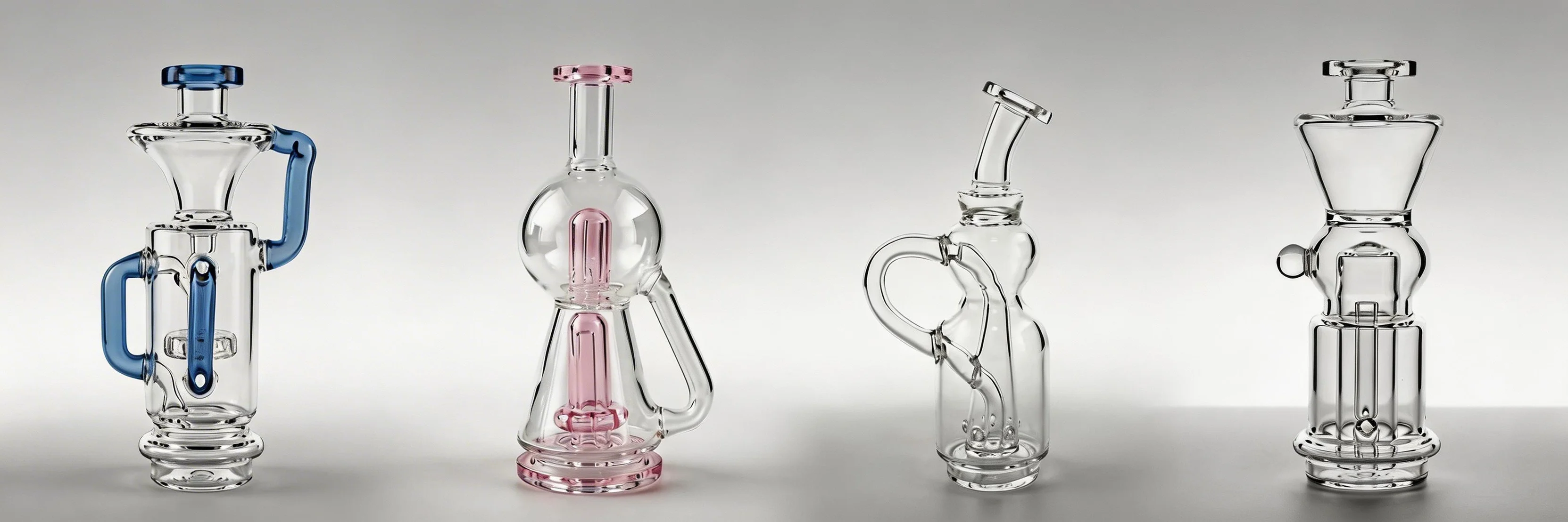 GAB Elite Recyclers glass attachments for Puffco Peak Pro - dual-chamber water recycling