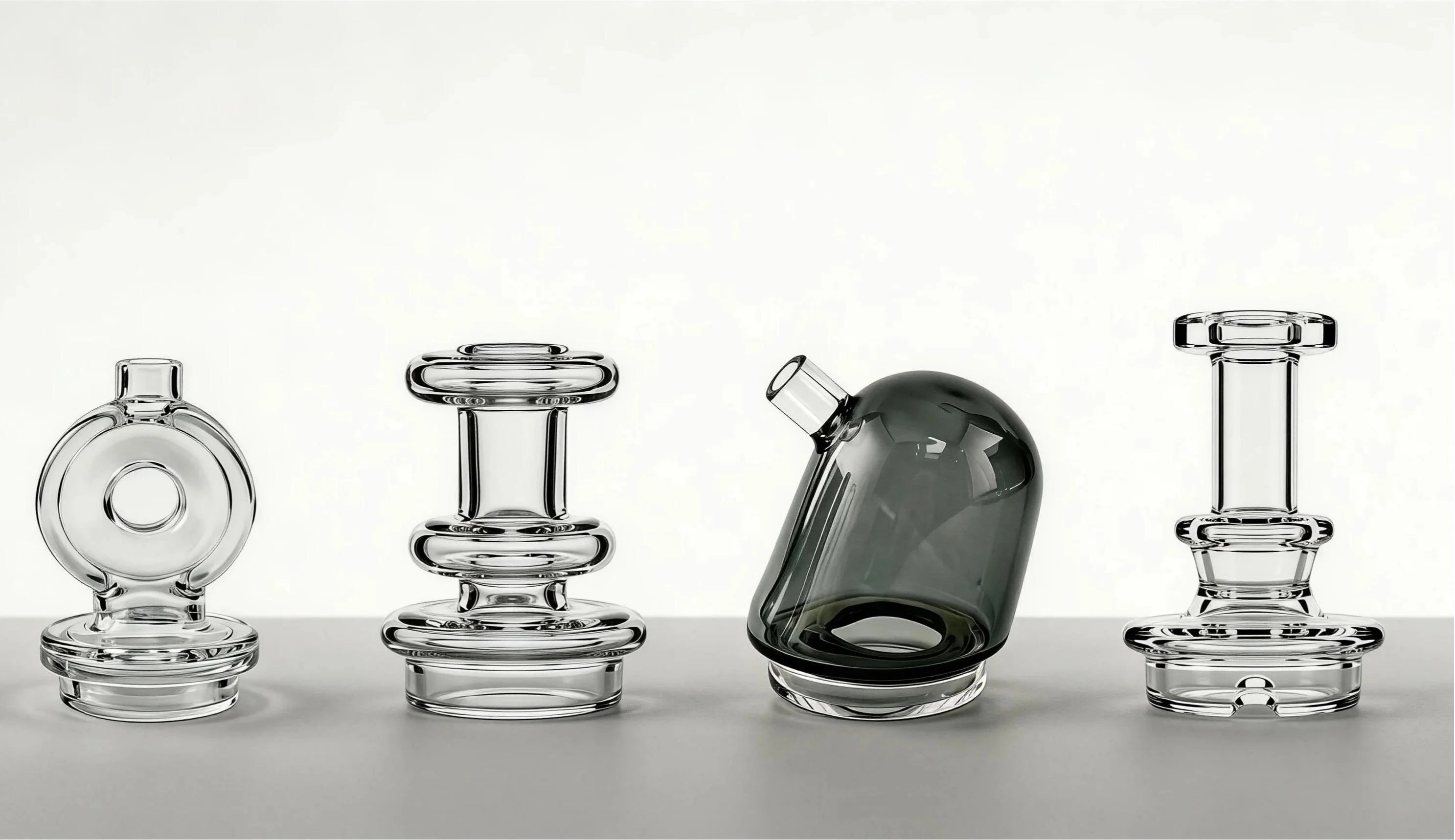 GAB Travel & Nano compact glass attachments for Puffco Peak Pro - on-the-go portable design