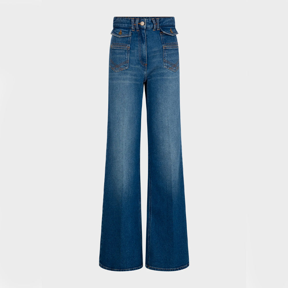 Gerard Darel - Jean flare Anna - Denim Brut