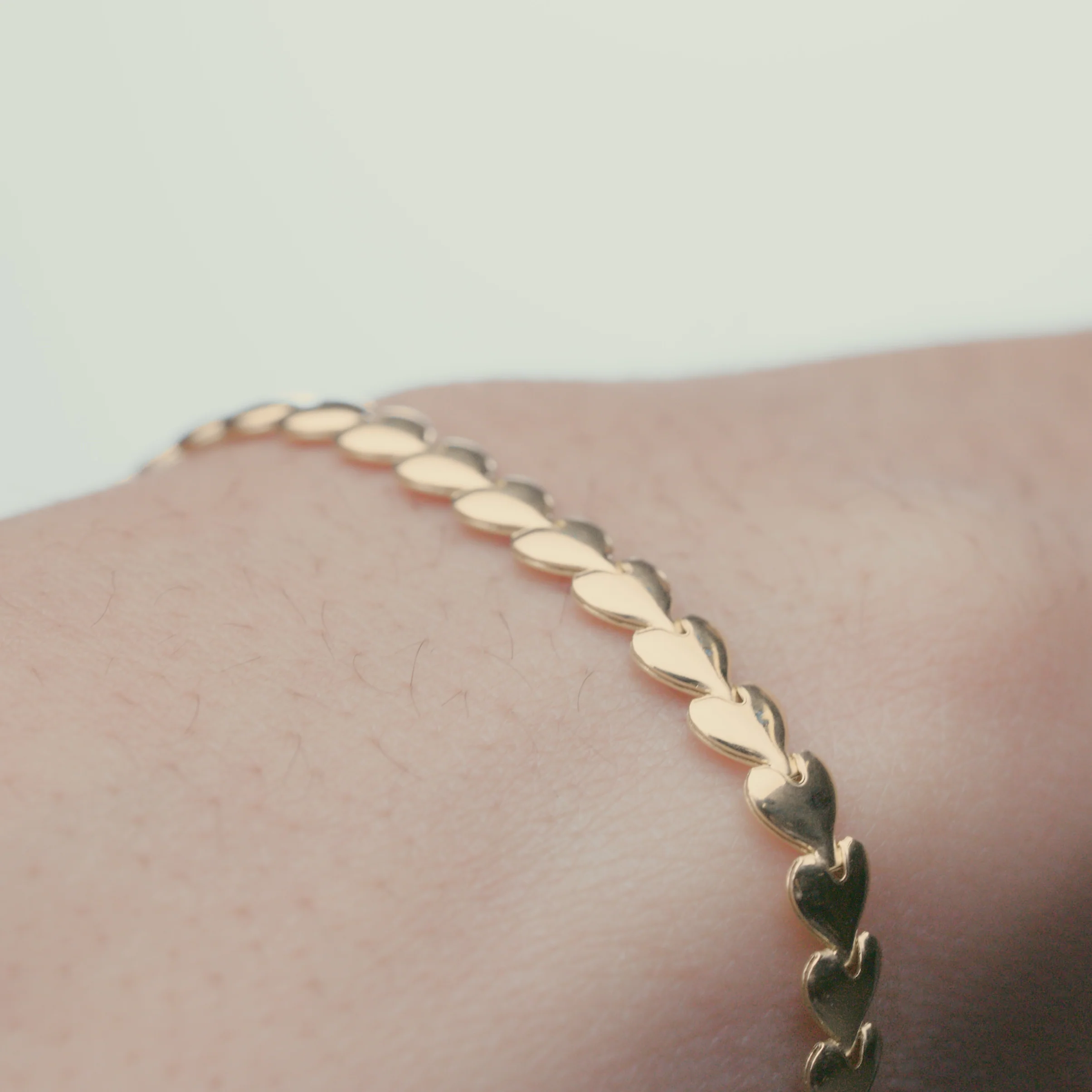 Heart String Chain Bracelet