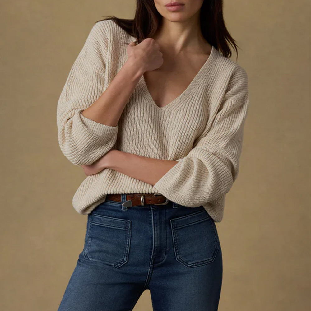 Faherty - Pull Miramar en lin - Sable