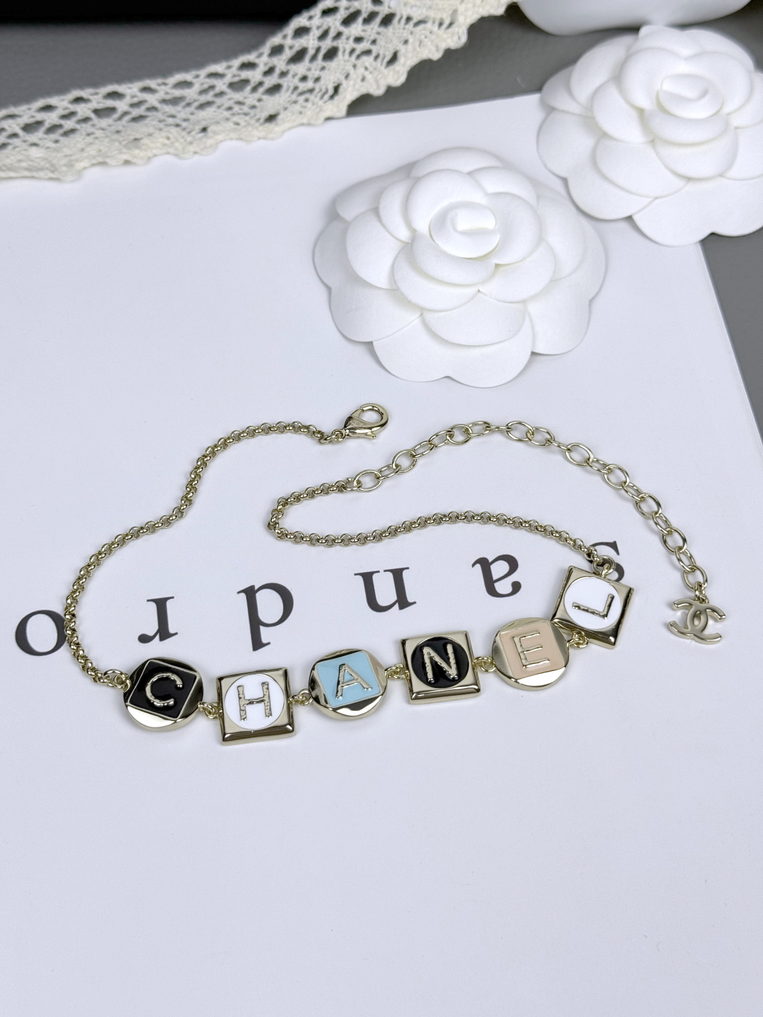 Chanel Geometric Enamel Charms Necklace - Original Replica Club