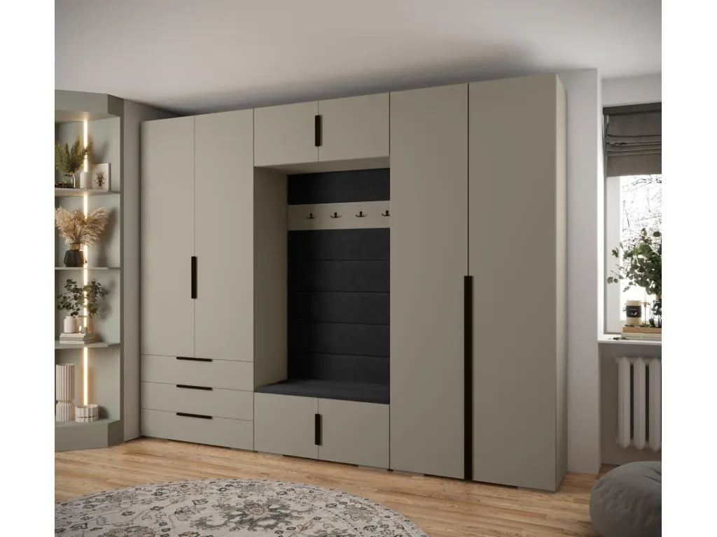 Armario Nidovia con puertas batientes 236,7x300x47 cm. hqp3502474