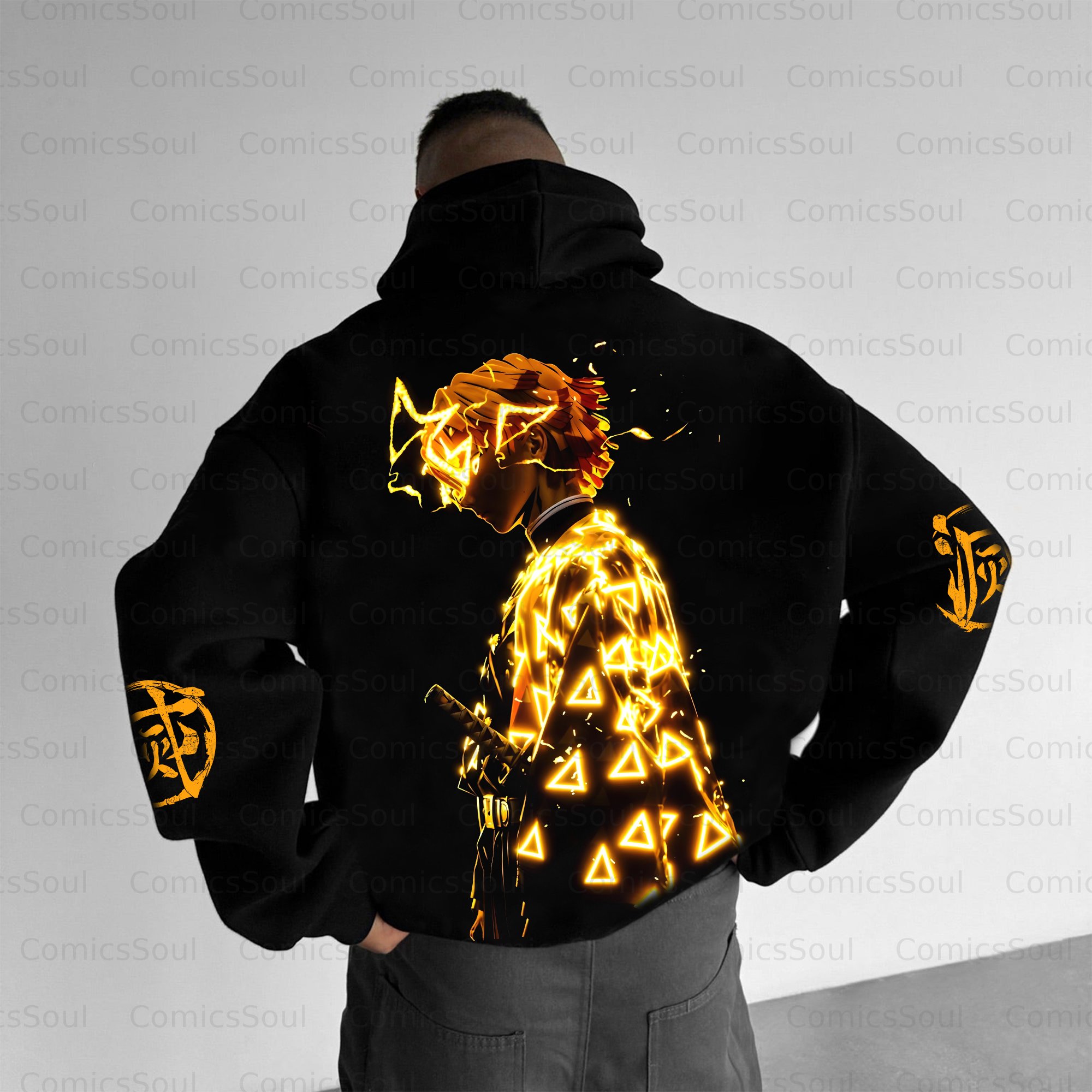 Unisex Anime Graphic Streetwear Vintage Plush Hoodie| KNY