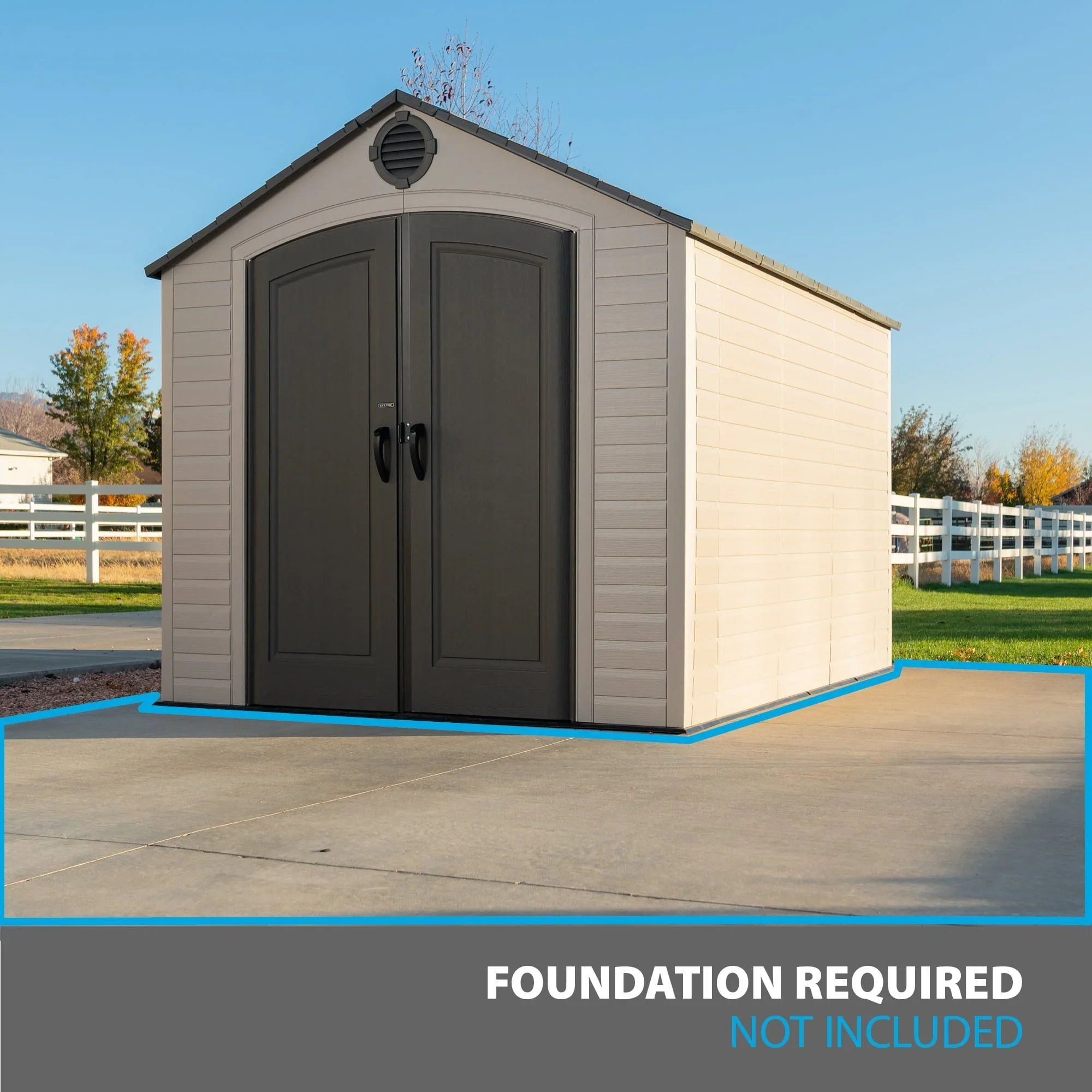 8-Ft. x 10-Ft. Outdoor Storage Shed