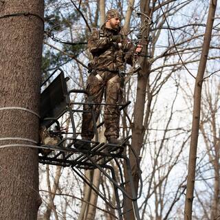 21-Foot 2-Person Ladder Treestand With Adjustable Shooting Rail - Image 2 21-Foot 2-Person Ladder Treestand With Adjustable Shooting Rail - Image 2