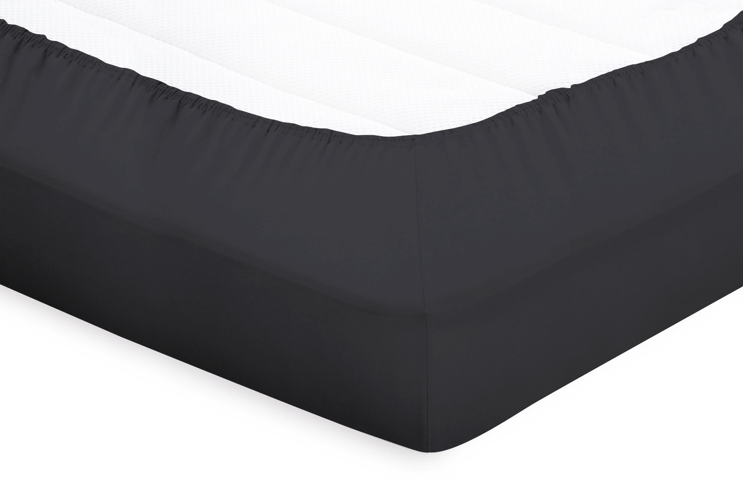 Eleganzzz Splittopper Hoeslaken Perkal Katoen - antraciet