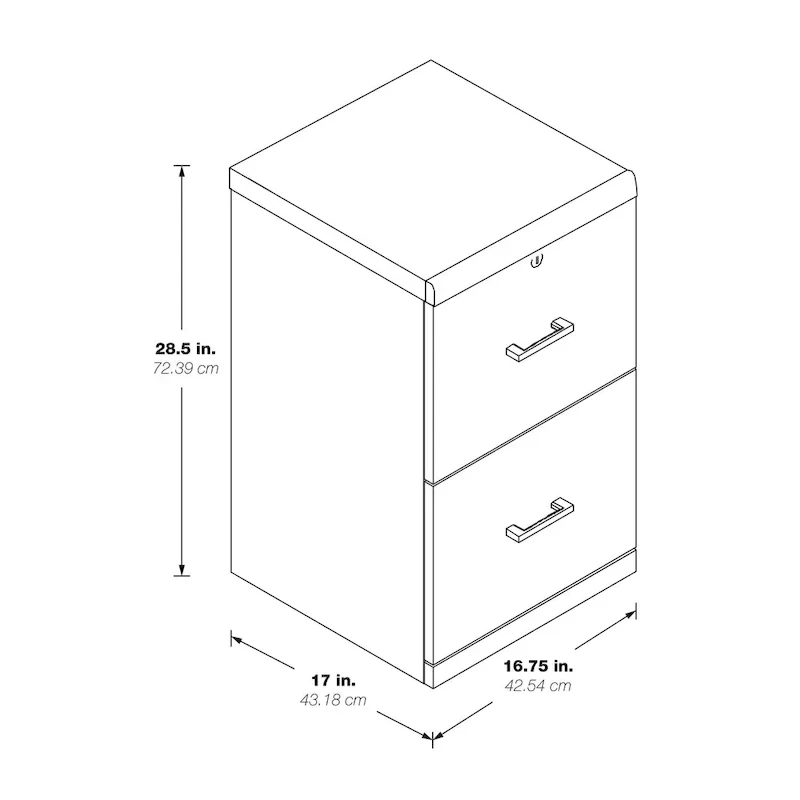 Alpine Vertical Filing Cabinet