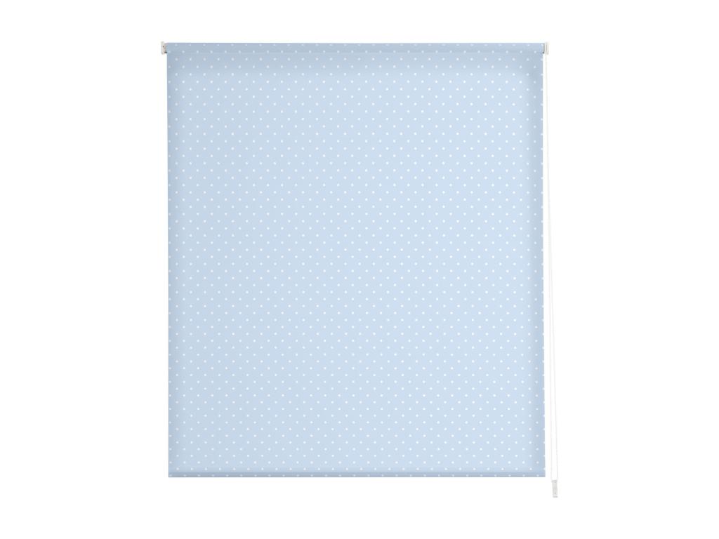Casaplu | Estores Personalizados TEXTURAS | 150 x 180 cm (Ancho por Alto) Tamaño de Tela 147 x 175 cm | Modelo MOTAS-2 Color Azul