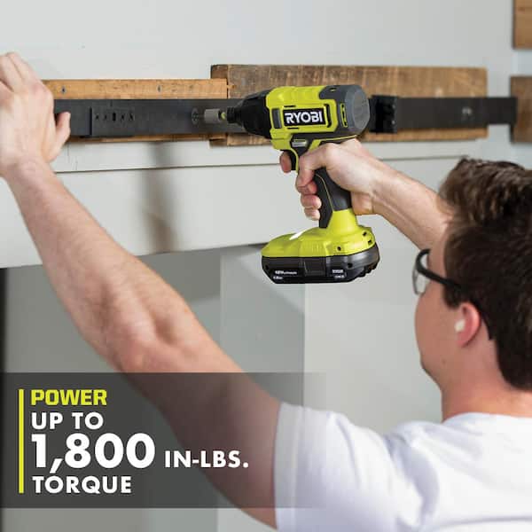 ONE+ 18V Cordless 2-Tool Combo Kit with Drill/Driver, Impact Driver, (2) 1.5 Ah Batteries, and Charger - Image 7