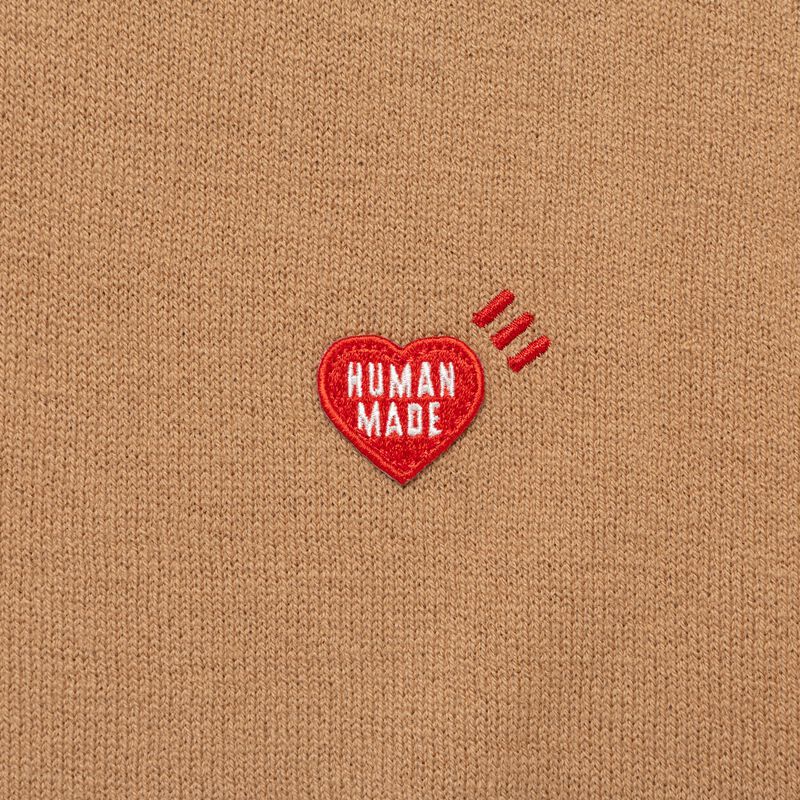 HUMAN MADE HEART BADGE KNIT SWEATER