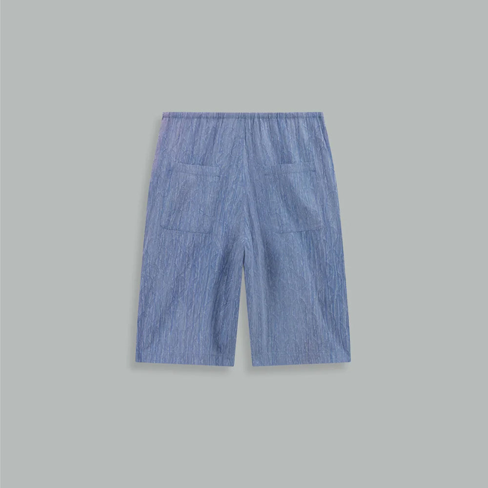 Caleb - Short Bleached Flower - Bleu