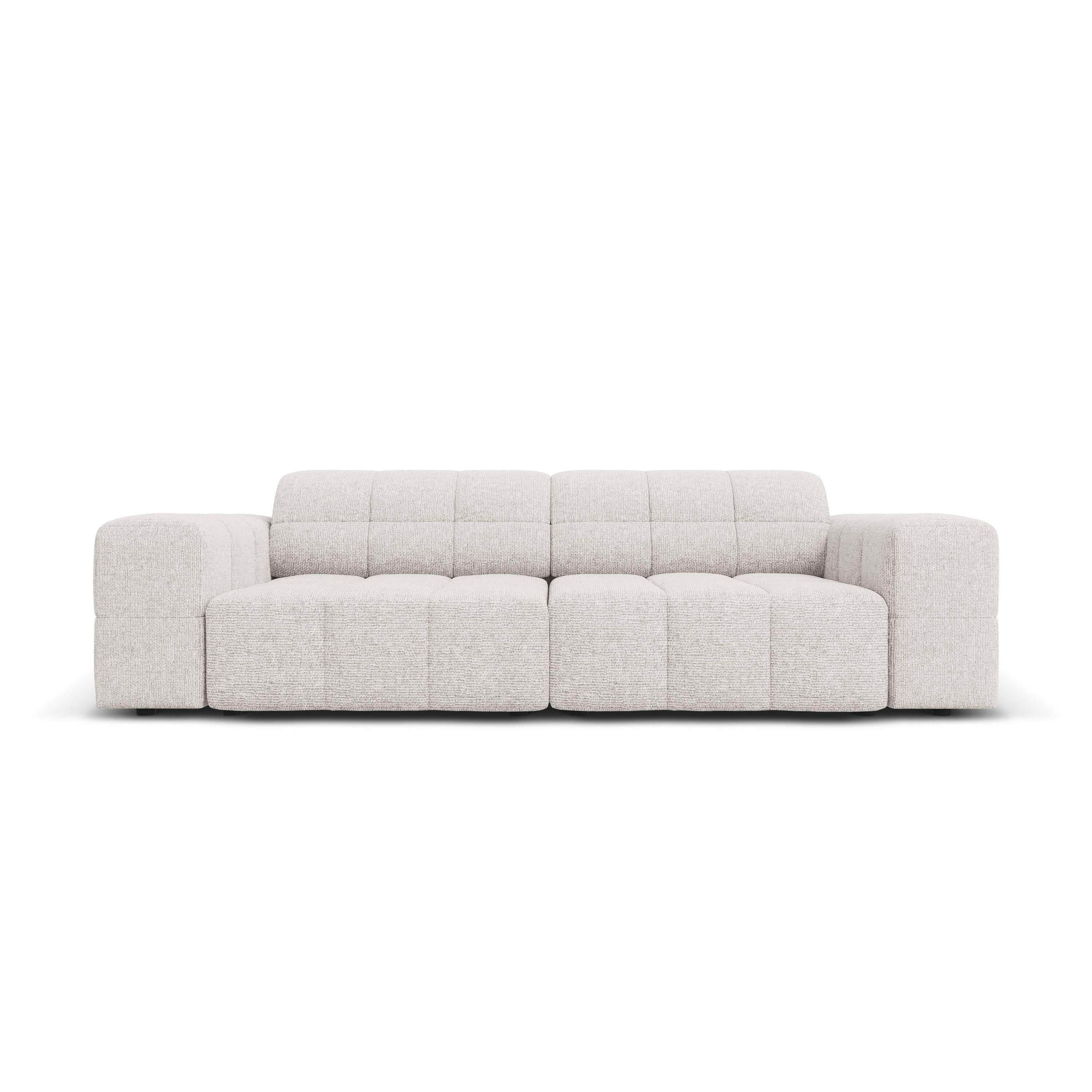 Cosmopolitan Design Chicago 3-zitsbank - Chenille - Lichtgrijs