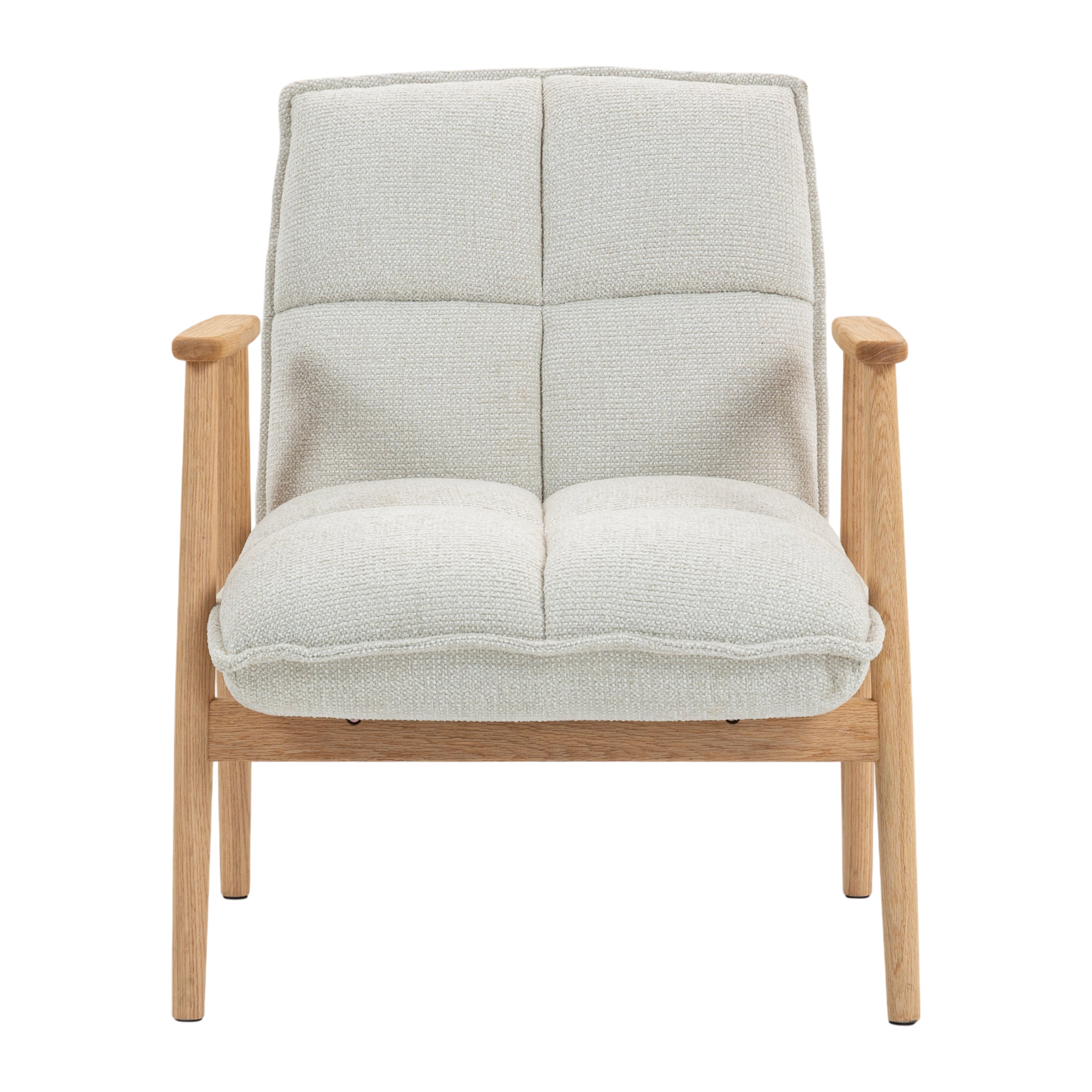 Blokker Timber Fauteuil - Ivoor