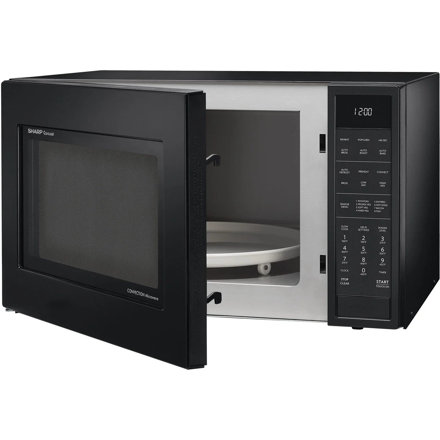 Sharp 1.5 Cu. Ft. 900W Convection Microwave Oven, Stainless Steel