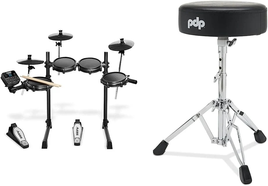 Alesis Turbo Mesh Kit - Electric Drum Set with Over 100 Sounds Mesh Drum Pad