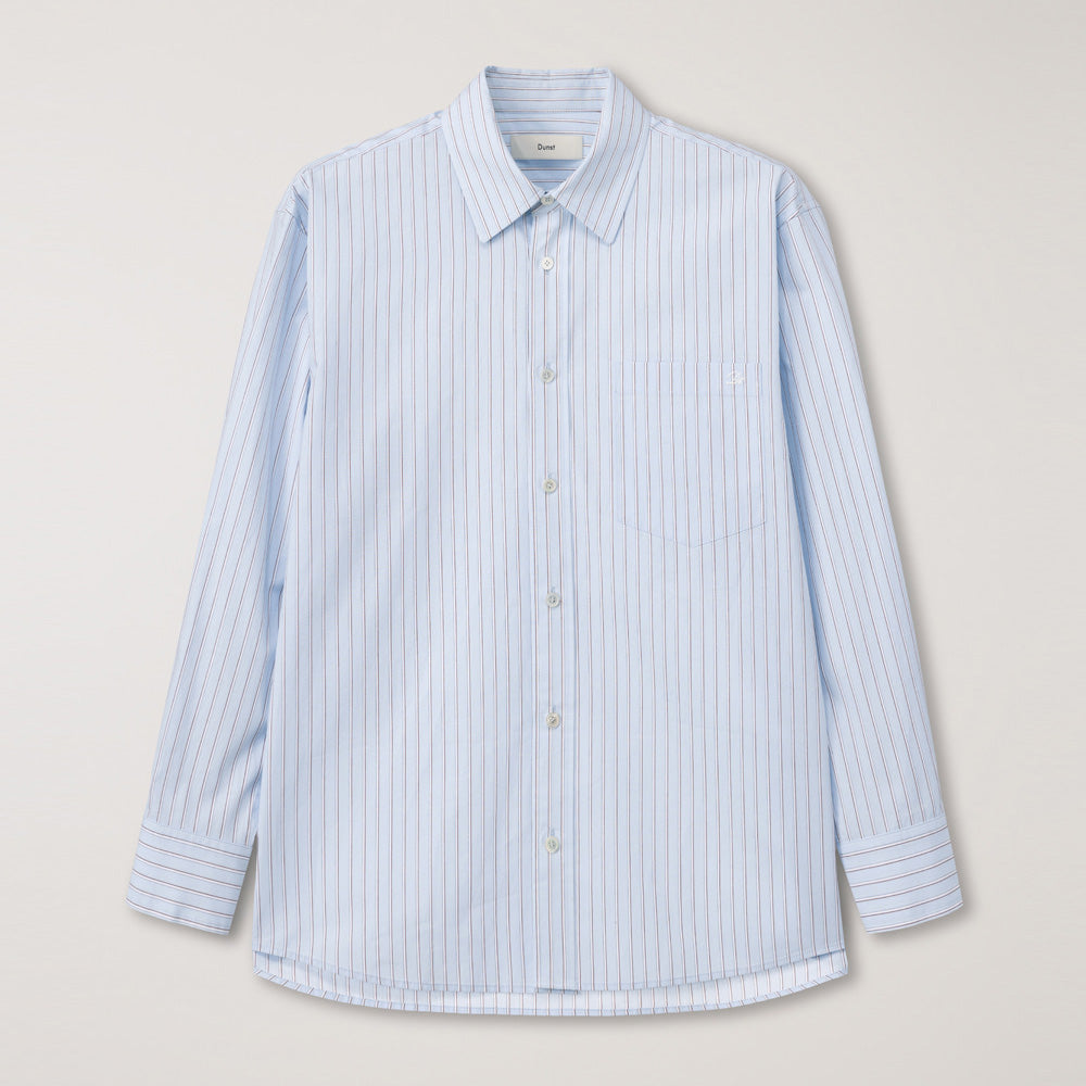 Dunst - Chemise Oversize à Rayures - Bleu Ciel