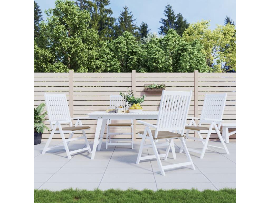 Cojines de silla de jardín 4 unidades tela Oxford taupé 50x50x3 cm