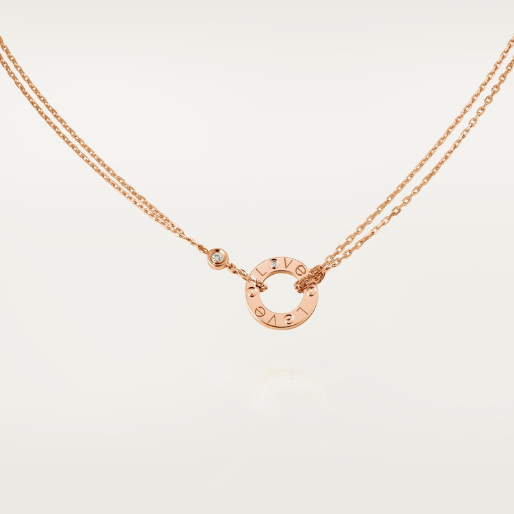 Replicate LOVE pendant, 2 diamonds(1:1 replica) - Original Replica Club