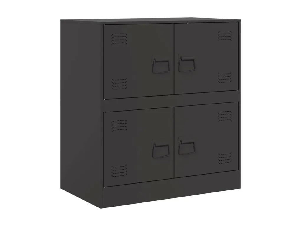 Aparador de acero negro 67x39x73 cm. bno3375003