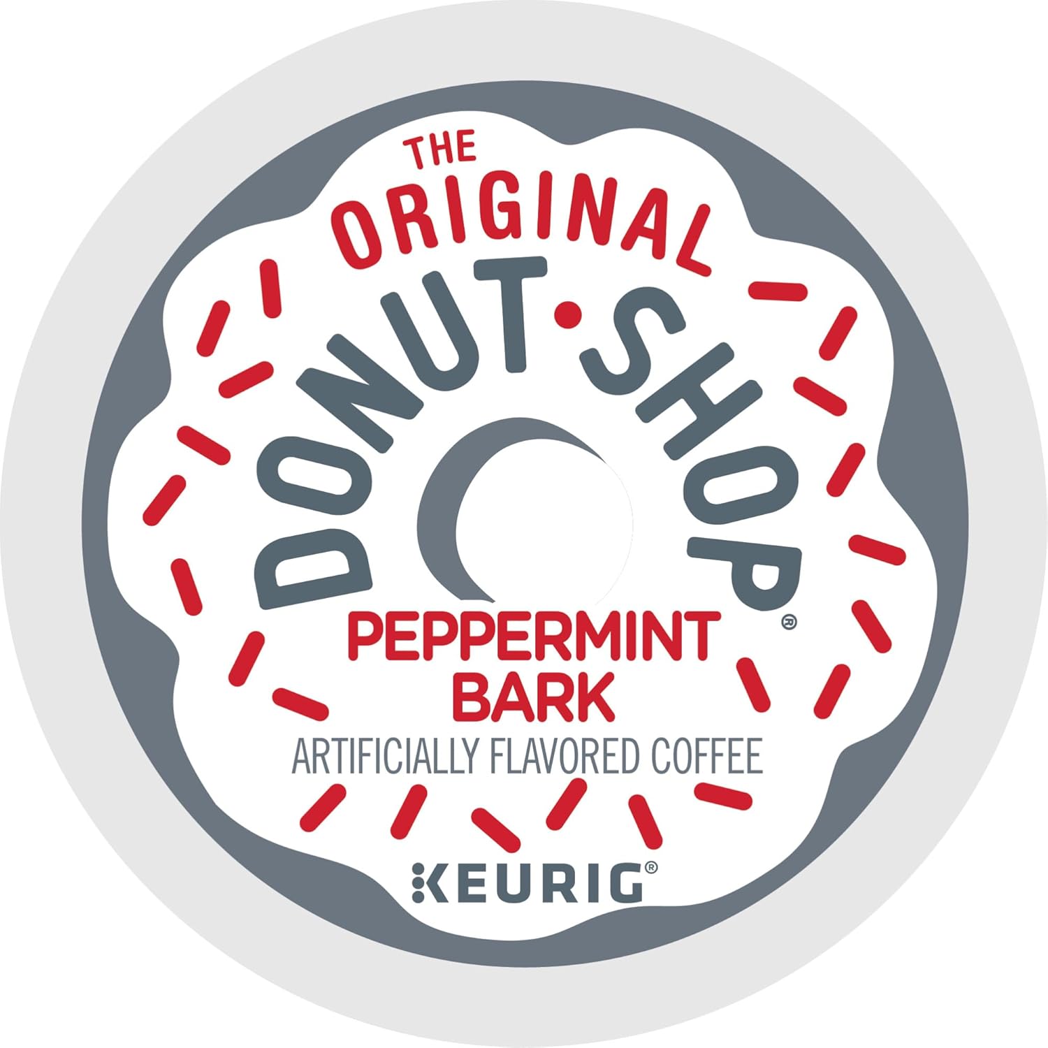 The Original Donut Shop Peppermint Bark Keurig Single-Serve K-Cup Pods. Light Roast Coffee. 60 Count