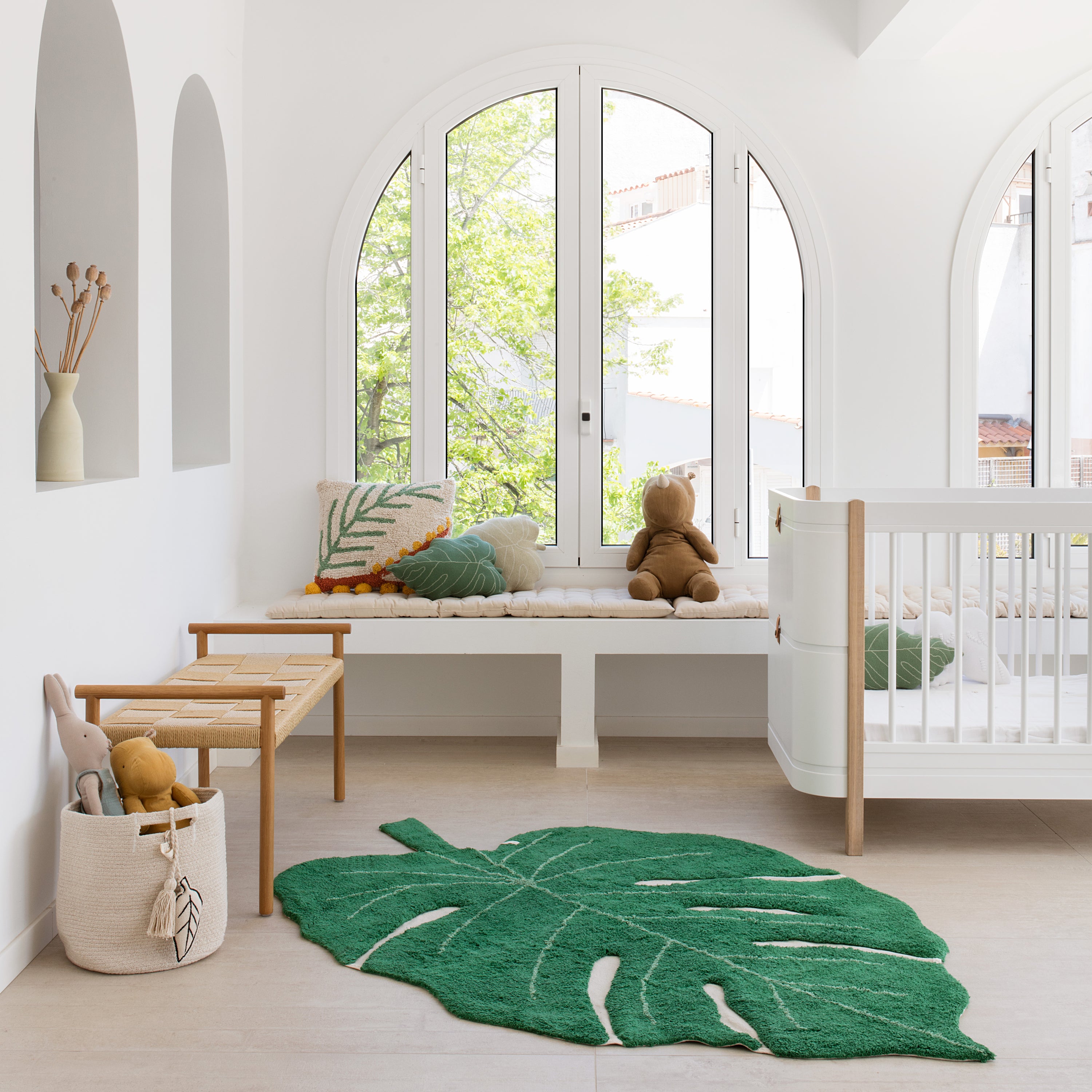 Lorena Canals Plants Monstera Vloerkleed 120 x 160 cm - Groen