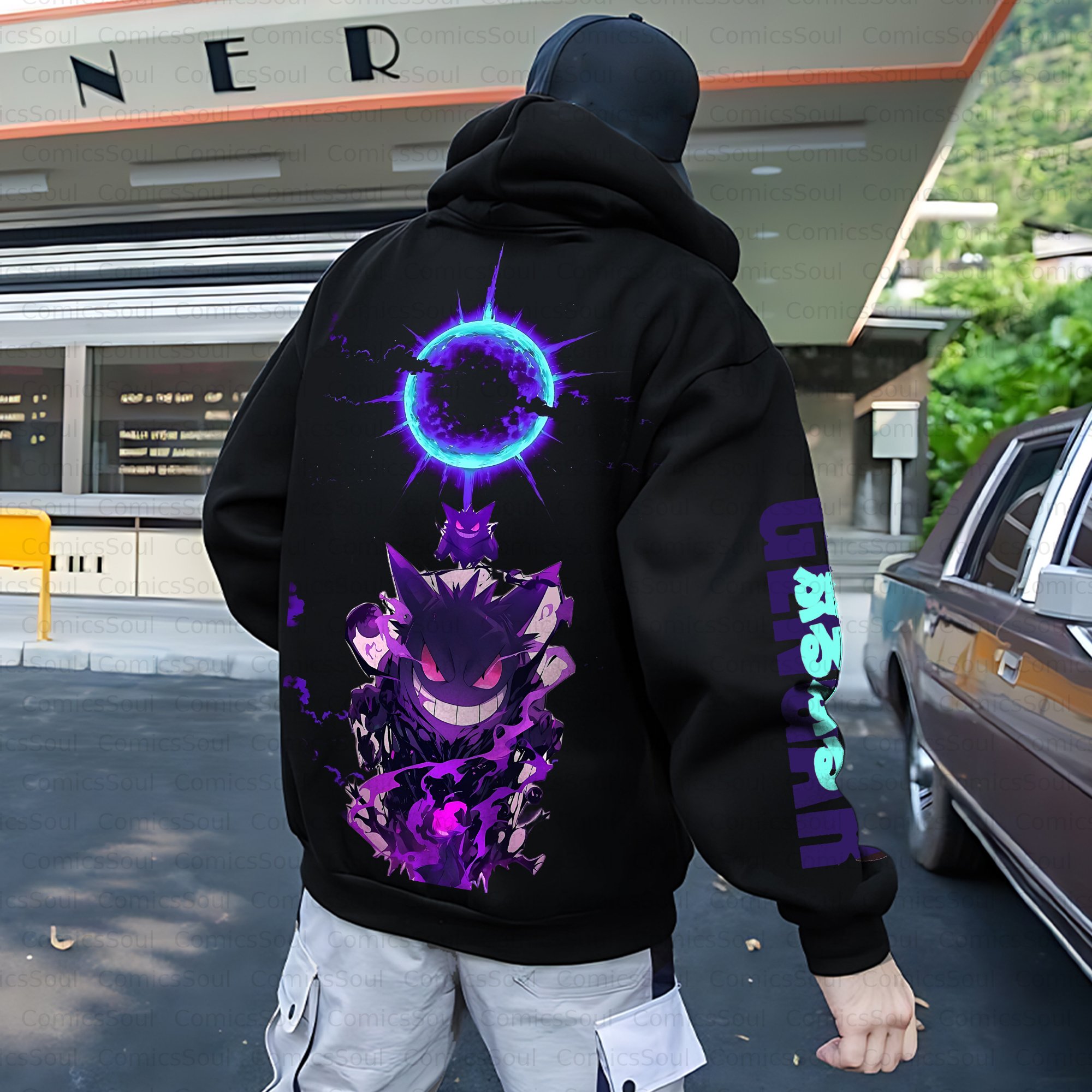 Unisex Anime Inspired Vintage Plush Hoodie