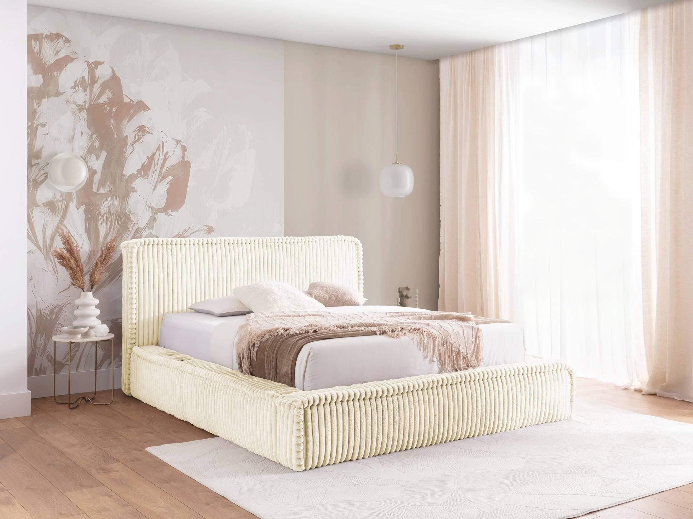 by fonQ Ruffle Bedframe - 180 x 200 cm - Ivoor