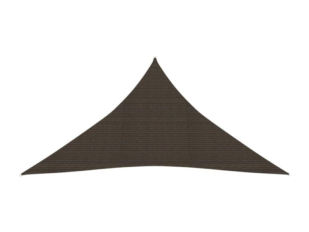 Vela de sombra 160 g/m² Marrón 3x4x4 m HDPE