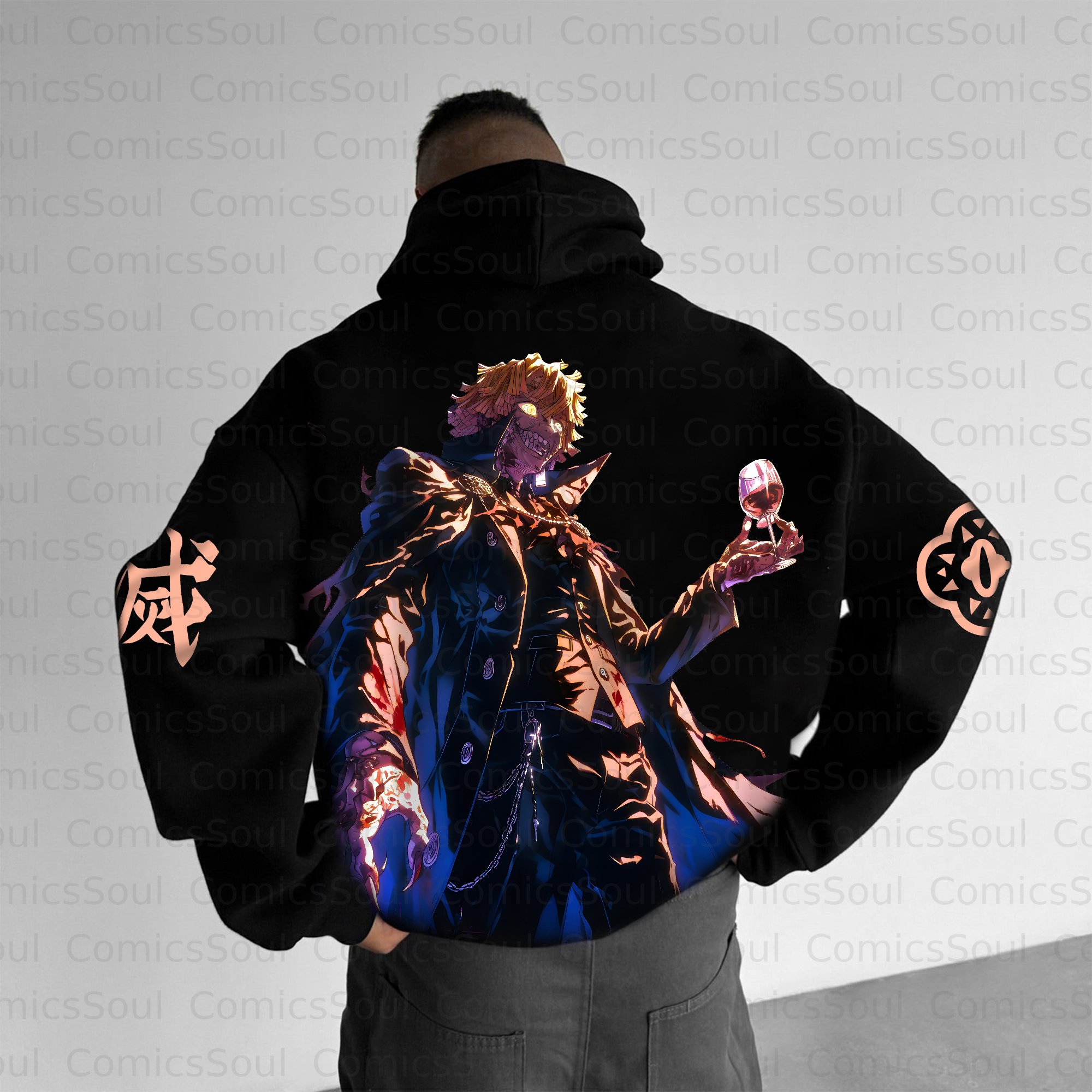 Unisex Halloween Anime Graphic Streetwear Vintage Hoodie