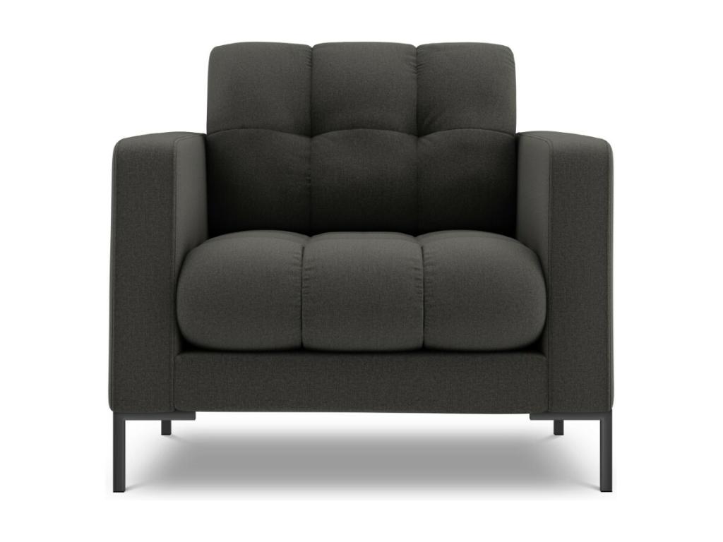 Sillón Cozetiq de tejido estructural gris oscuro - 87x92x75cm