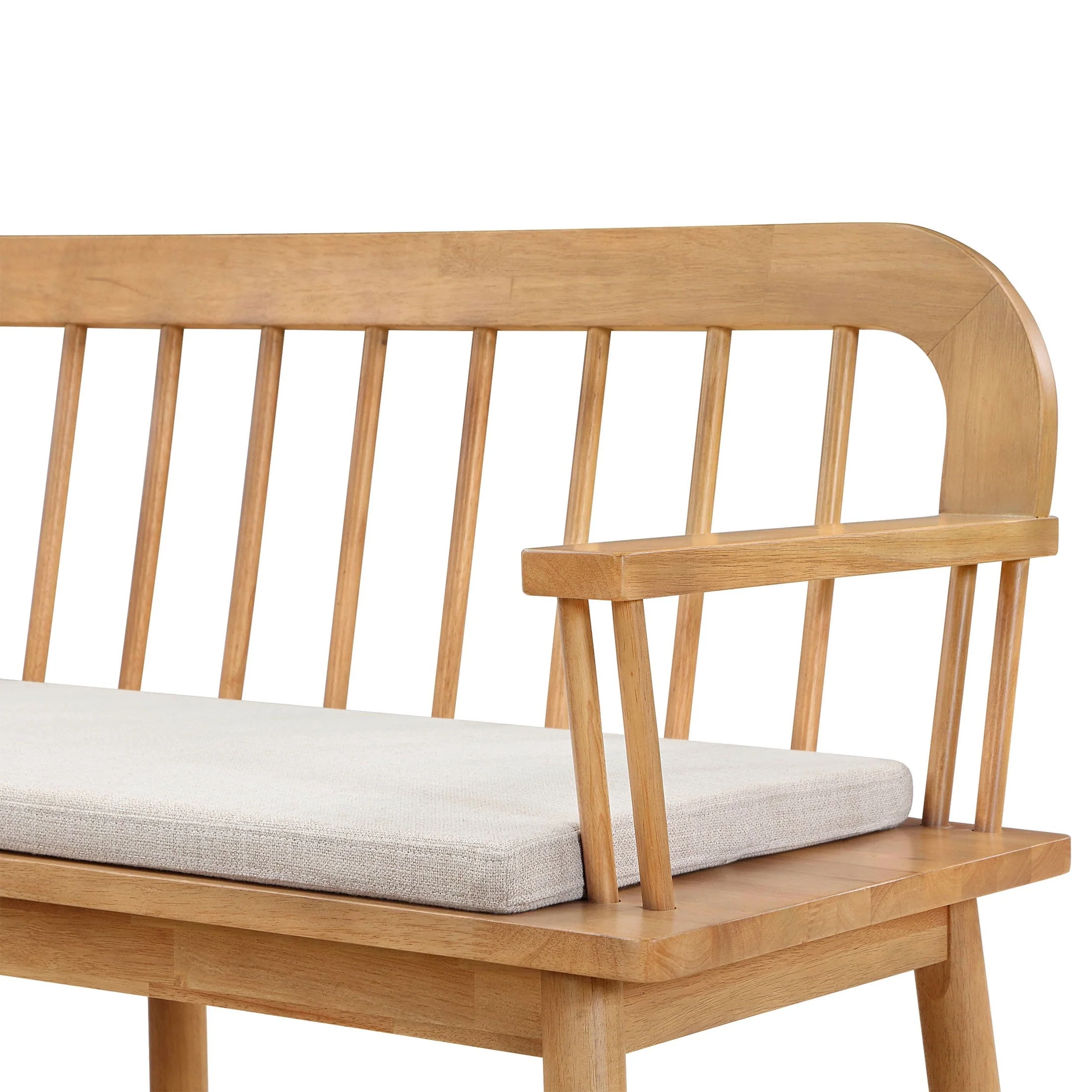 Better Homes & Gardens Windemere Solid Wood Bench, Natural Oak finish, by Dave & Jenny Marrs - Image 5