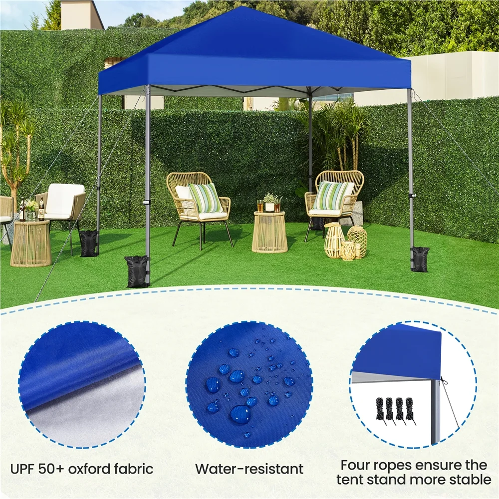 Renwick 8x8 Ft Instant Pop Up Canopy with One Push To Lock Setup Mechanism, Blue - Image 7