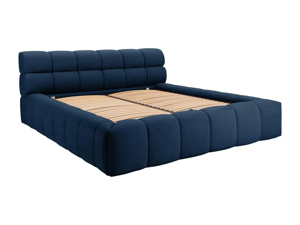 Canapé abatible 160x200 cm - Tela - Azul noche - Mobtrendy 77506lpov
