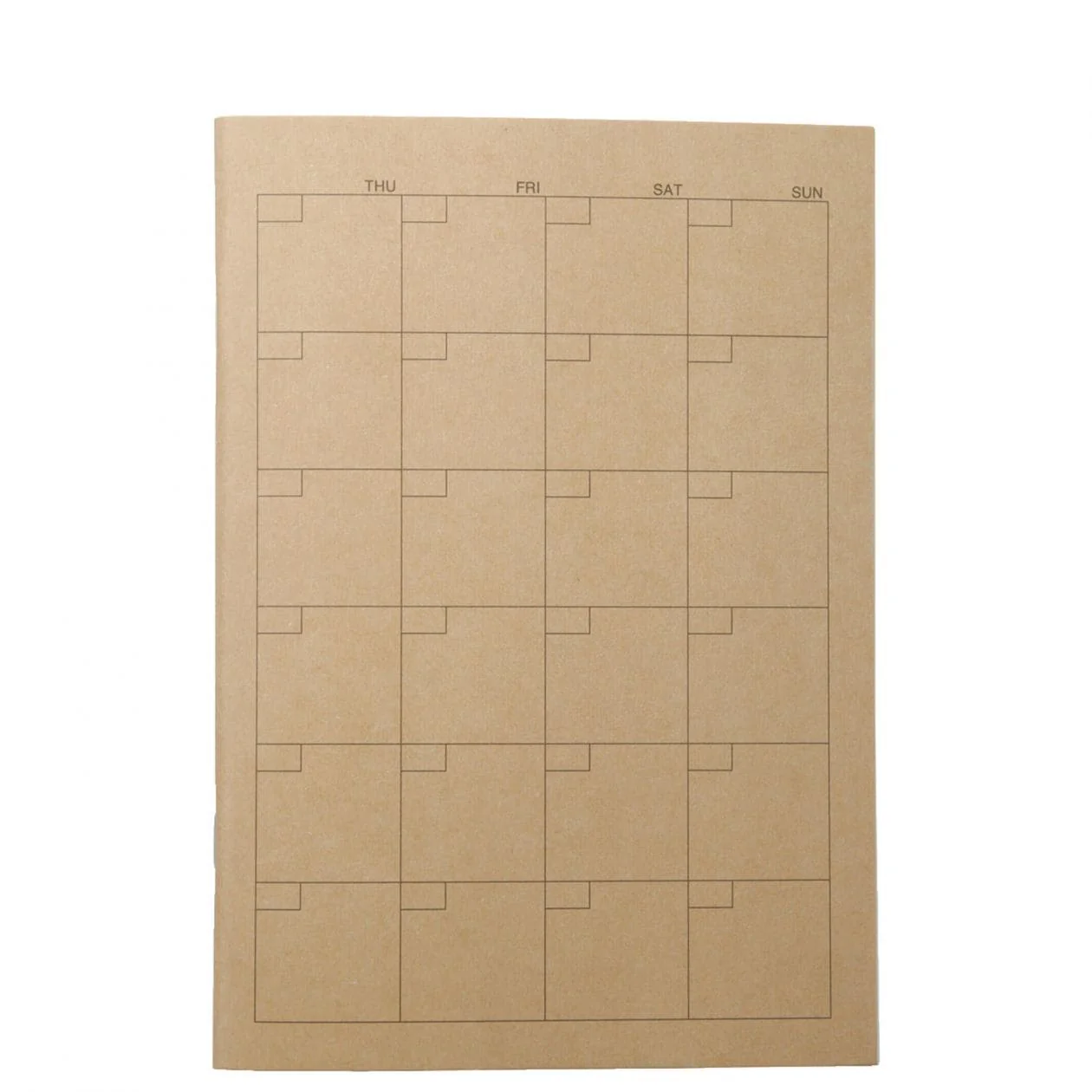 Monthly Schedule Notebook - A5 Undated