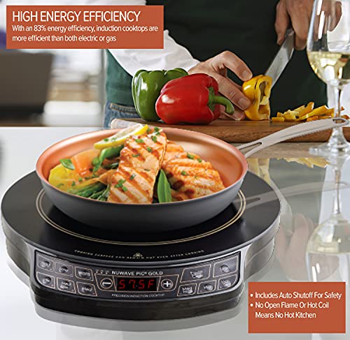Nuwave Gold Precision Induction Cooktop, Powerful with Large 8” Heating Coil