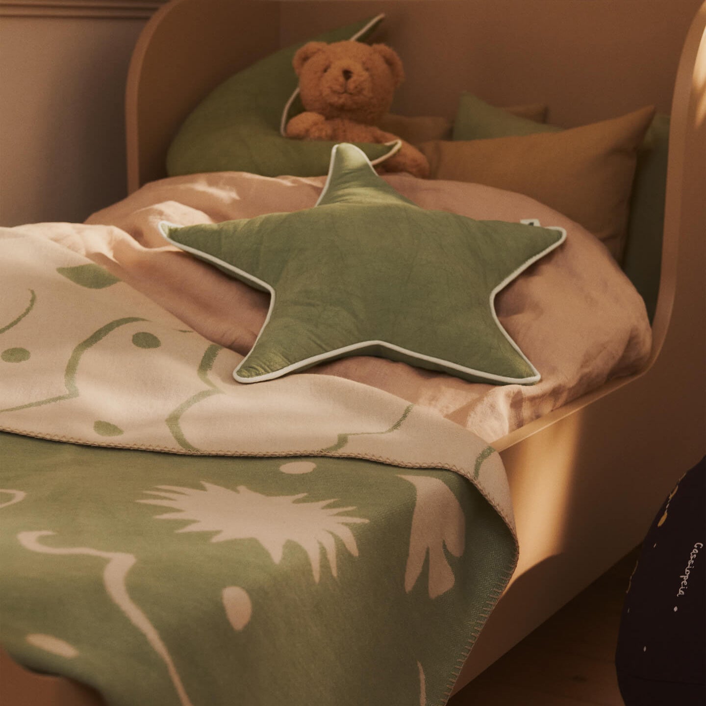 Ferm Living Star Sierkussen - Tea Green