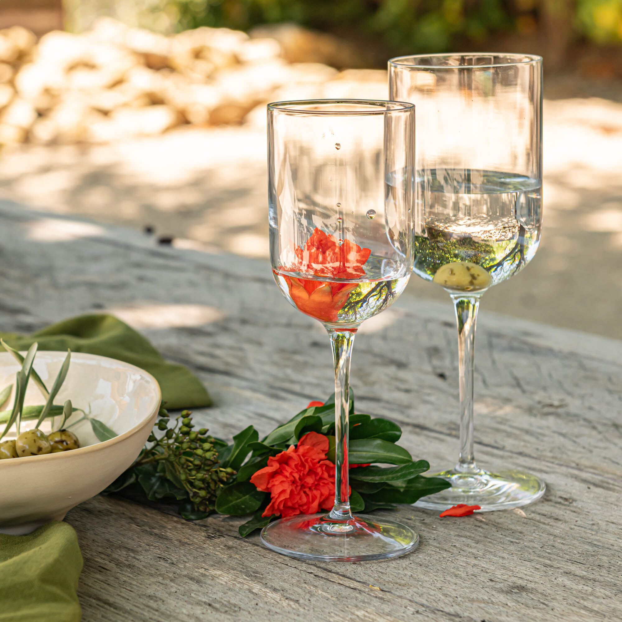 SUBLIME - Coffret de 4 verres à pied en cristallin 40cl - transparent