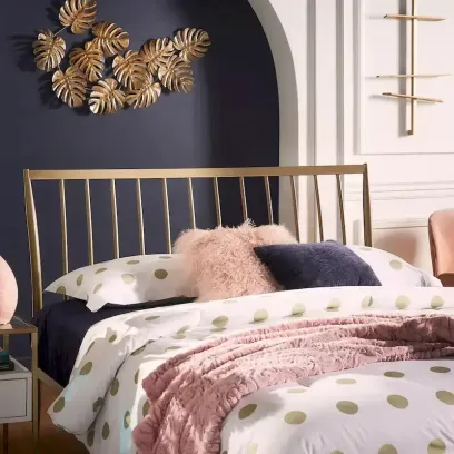 iNSPIRE Q Bold Parkcrest Gold Metal Bed