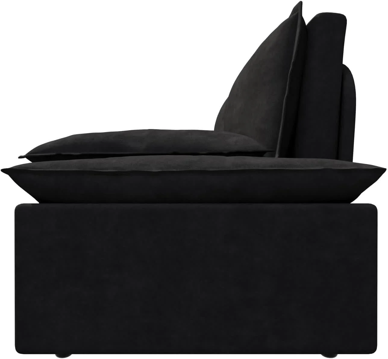 Tabaray 63.8" Futon Sofa Bed Queen Size, Pull Out Bed, 3-in-1 Convertible Sleeper Sofa with Side Pocket, Modern Plush Velvet Futon Couch for Living Room, Small Space, Apartment, Bedroom, Black - Image 56