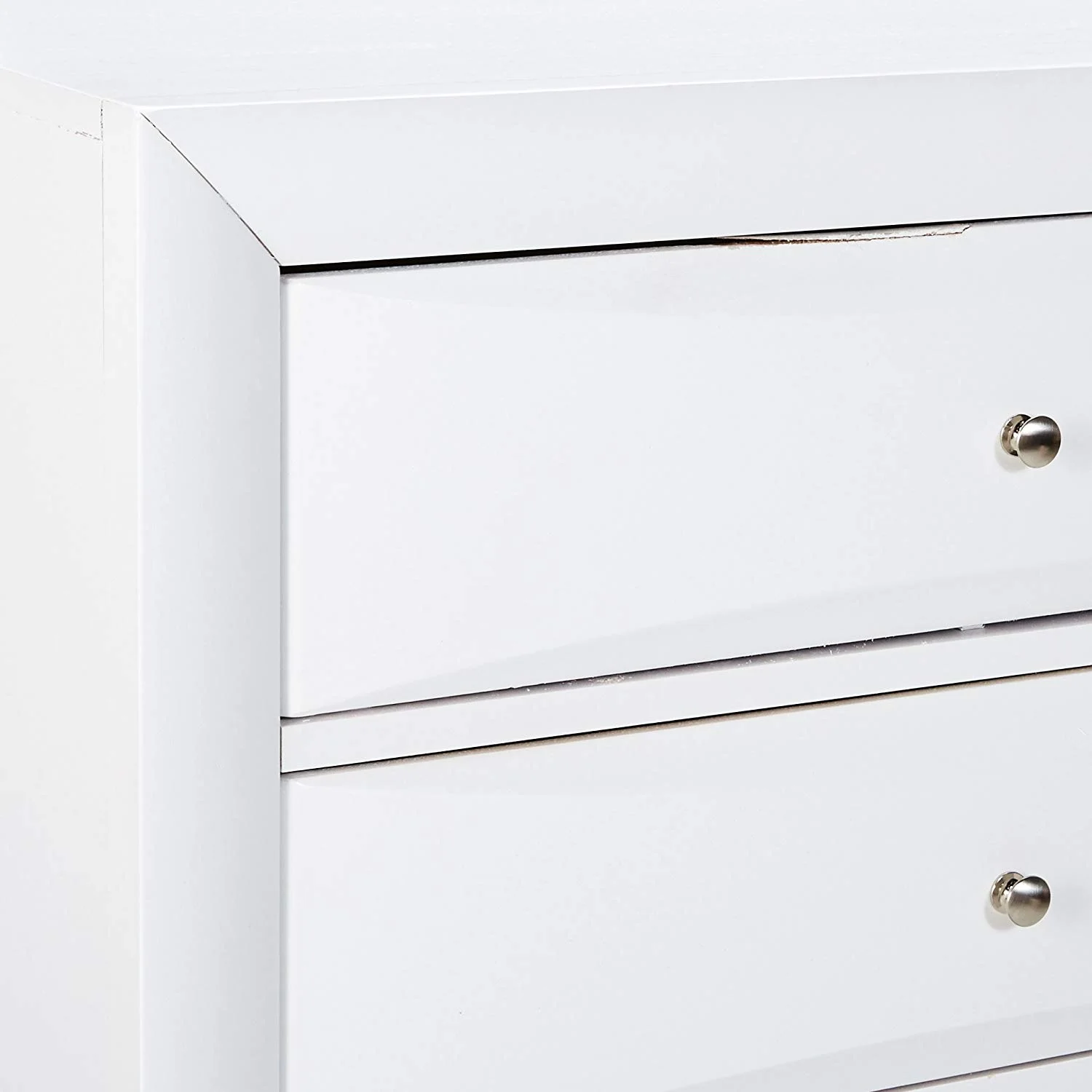 Acme Ireland 5 Drawer Wood Chest in White 32"L x 17"W x 48"H - image 3