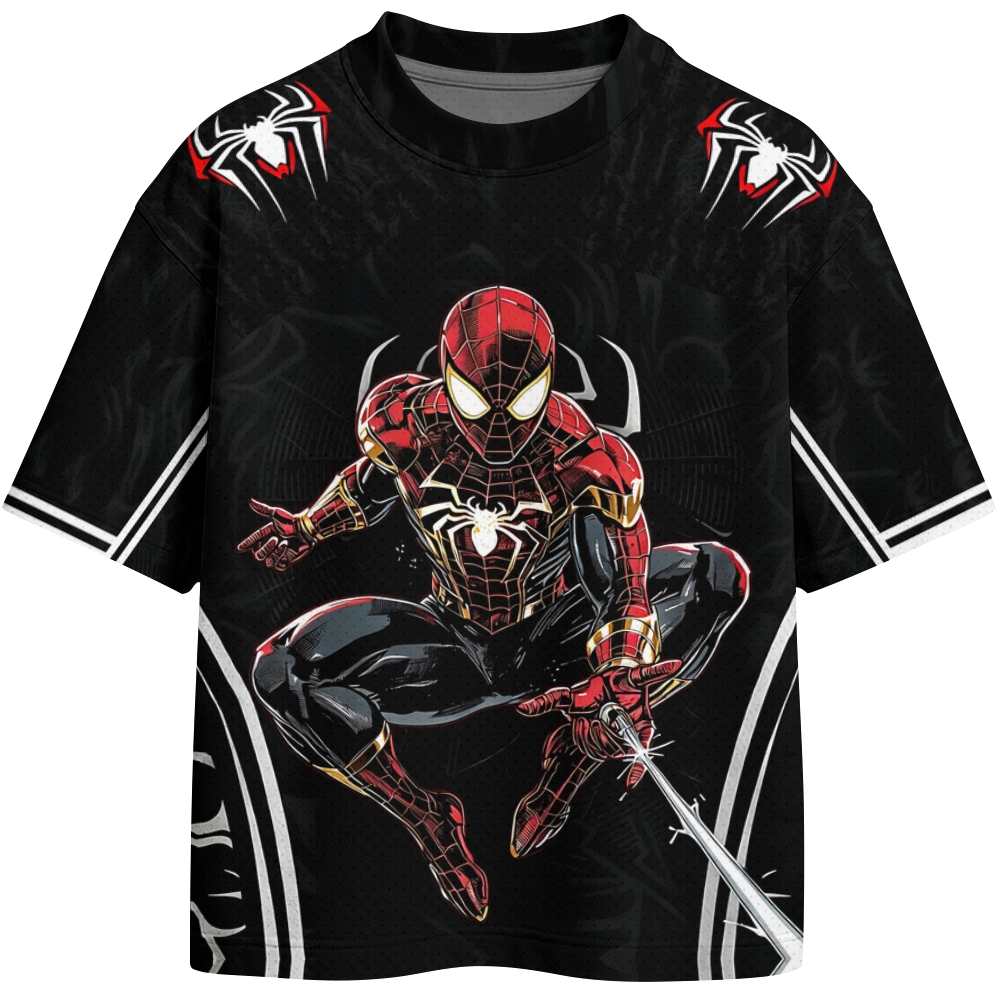 Spider-Man Crew Neck Football Jersey