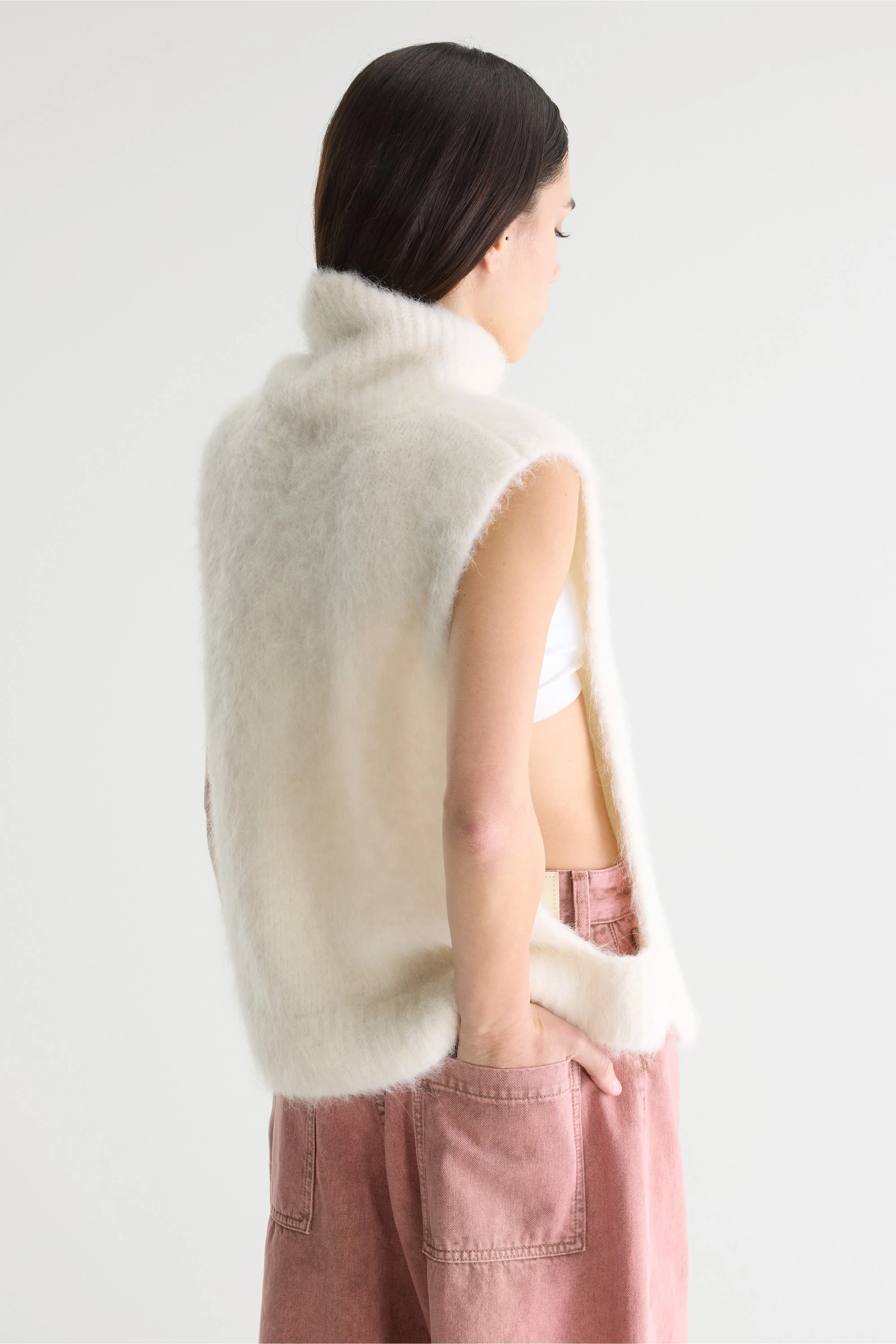 Bellerose Daren beige sleeveless sweater (252 / W / NATURAL)