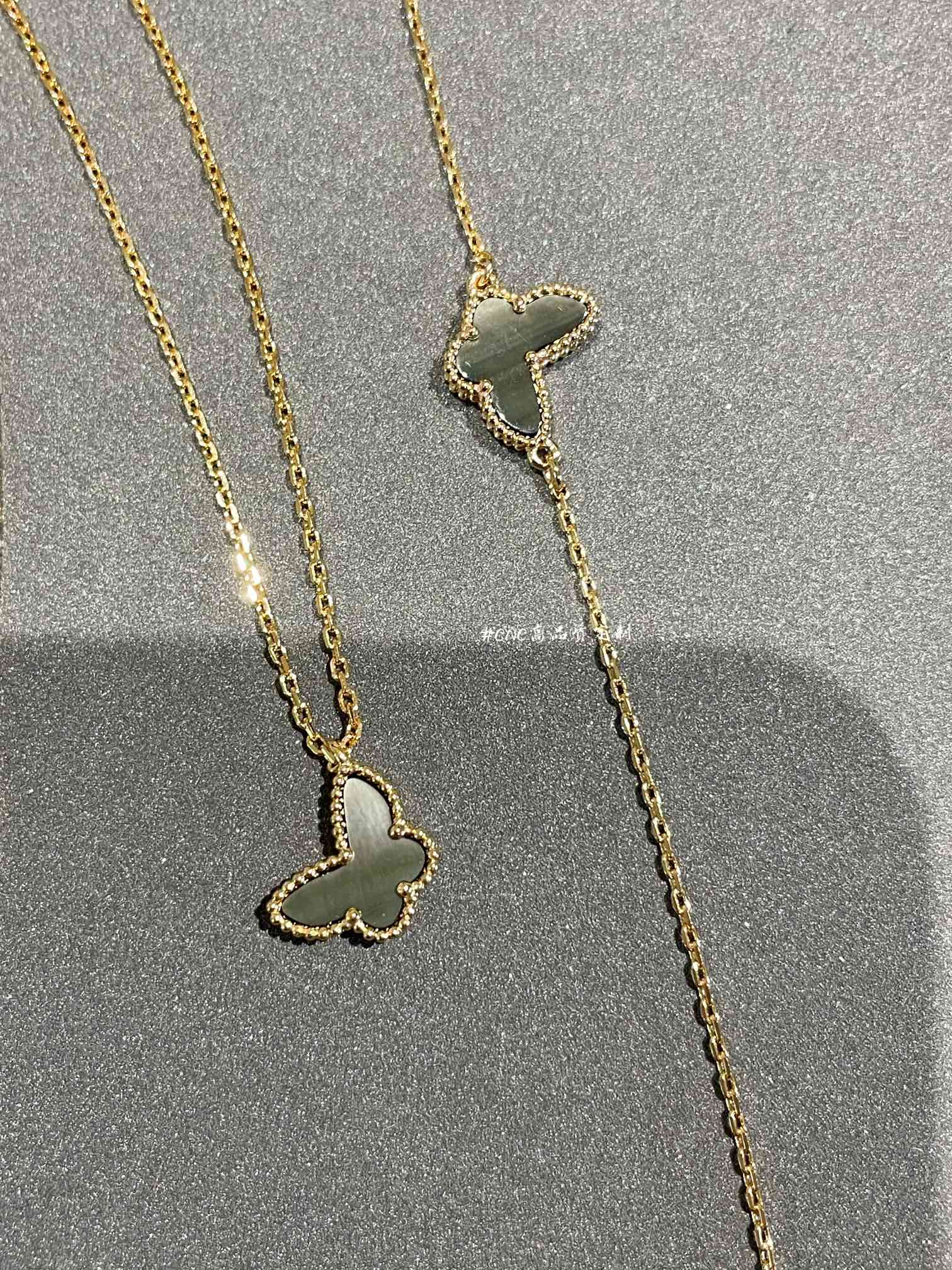 VCA Fauna Gray Butterfly Earrings Bracelet Necklace - Original Replica Club