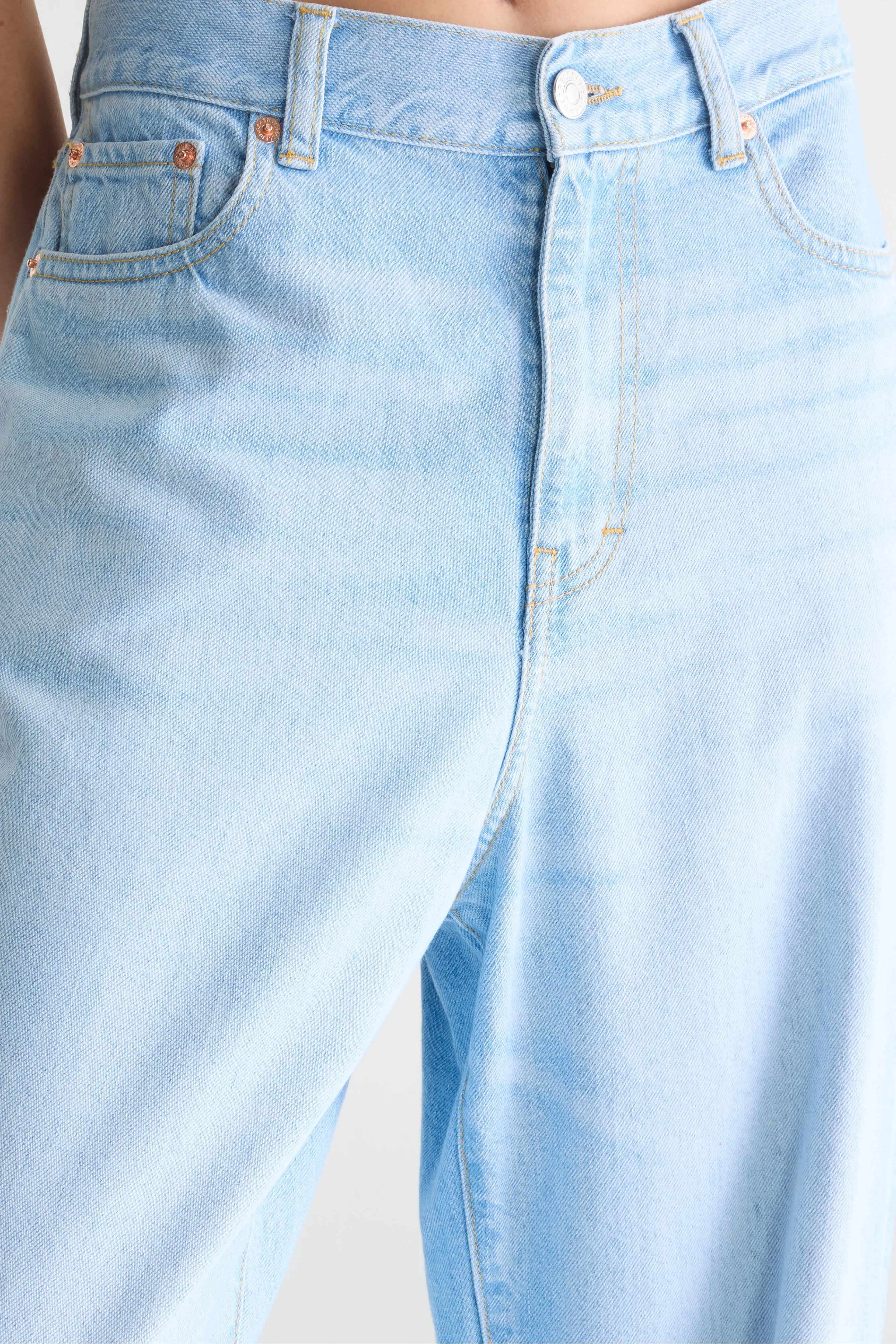 Bellerose Denim N. 64 - Wide light blue jeans (242 / W / VINTAGE LT BLUE)