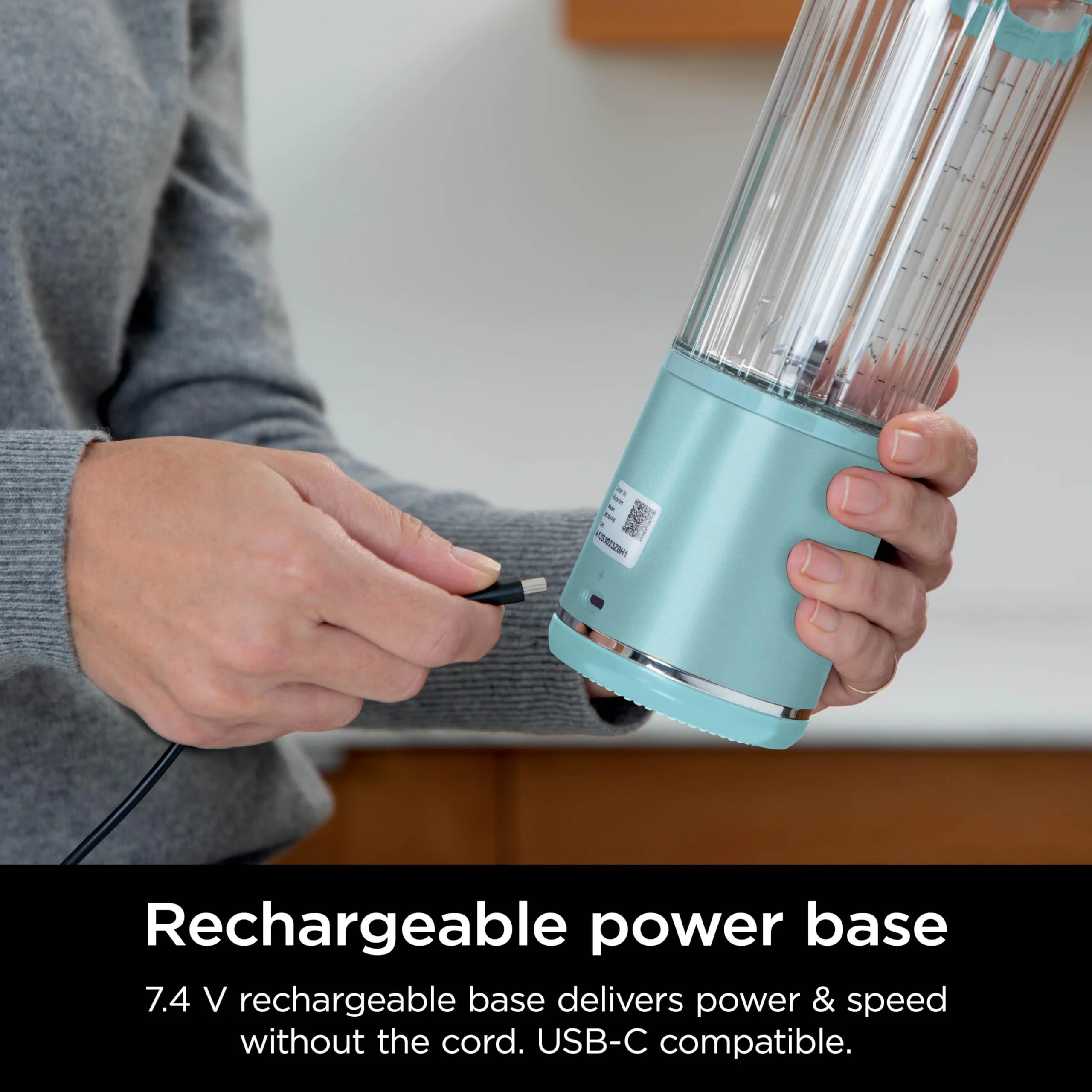 Ninja Blast Portable Blender, Cordless, 18oz. Vessel, Personal Blender for Shakes & Smoothies, BPA Free, Leakproof Lid & Sip Spout, USB-C Rechargeable, Dishwasher Safe Parts, Metallic Purple, - Image 58