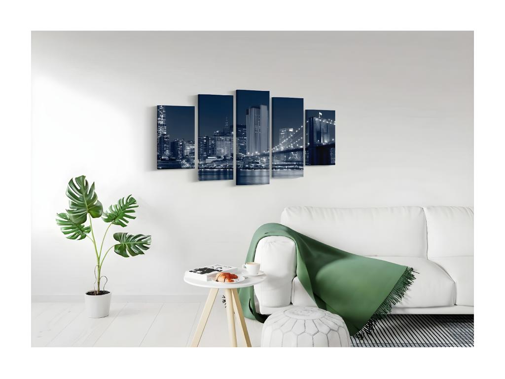 Impresión sobre Lienzo Nueva York 1, Multicolor, 100x3x60 cm, Laocacasas