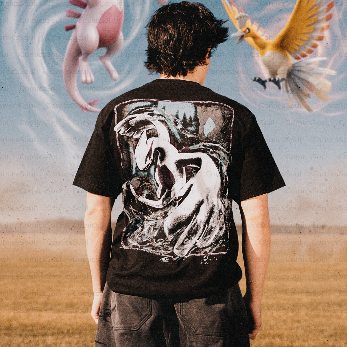 Unisex Anime SOULSILVER    Inspired Vintage T-Shirt