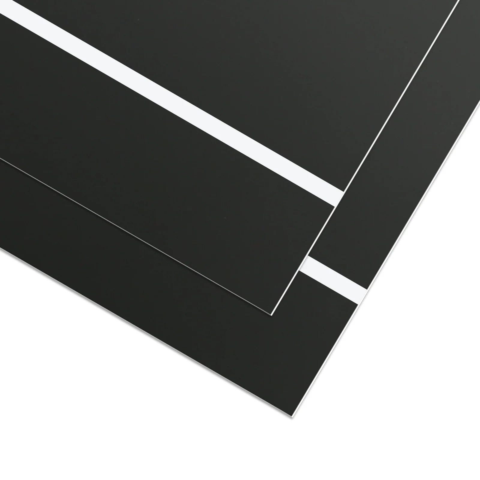 1.3mm Black to White Two-Tone Acrylic Sheet (4pcs)